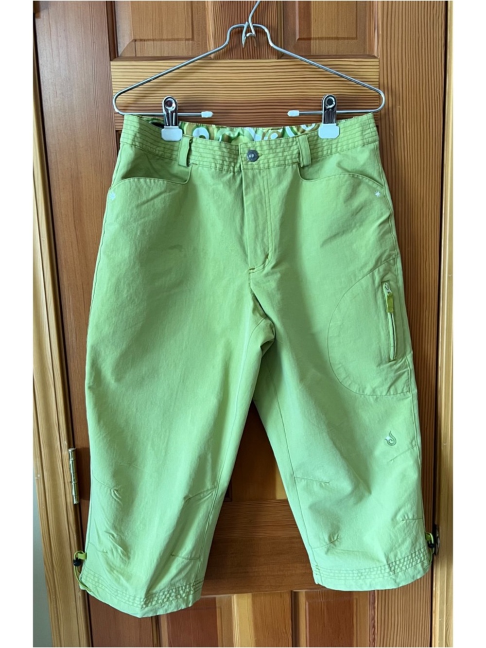 Isis Green Patterned Lined Skirt